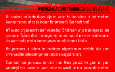 Woensdagavond trainingen